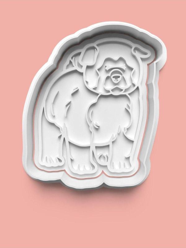Aktastore Akita İnu Köpek Figürü Kurabiye Kalıbı Ve Şeker Hamuru Kalıbı - Image 1
