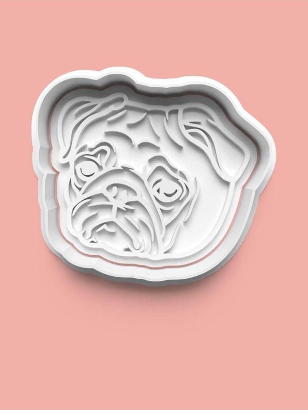 Aktastore Köpek Yüzü Kurabiye Kalıbı Ve Şeker Hamuru Kalıbı 0380-1 - Image 1