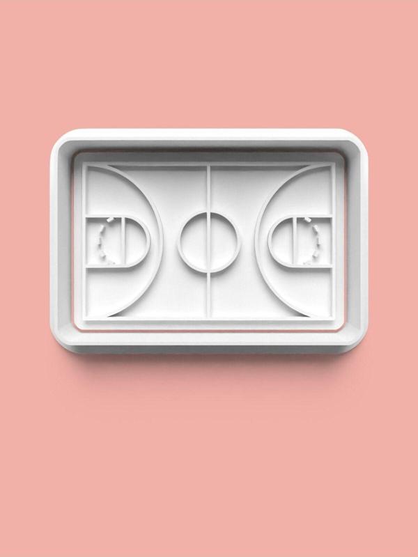 Aktastore Basketbol Sahası Kurabiye Kalıbı Ve Şeker Hamuru Kalıbı - Image 1