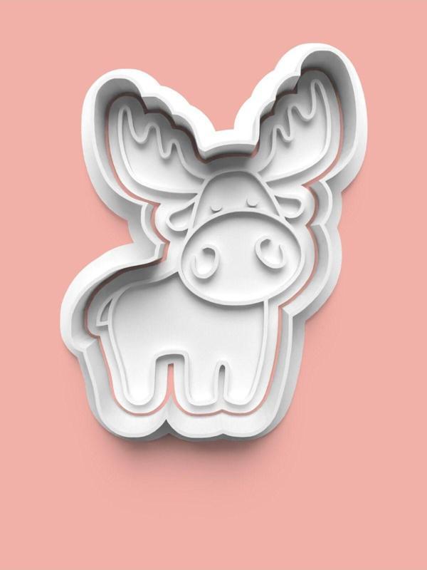 Aktastore Sevimli Geyik Figürü Kurabiye Kalıbı Ve Şeker Hamuru Kalıbı - Image 1