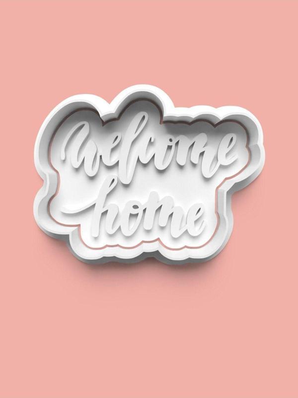 Aktastore Welcome Home Kurabiye Kalıbı Ve Şeker Hamuru Kalıbı - Image 1