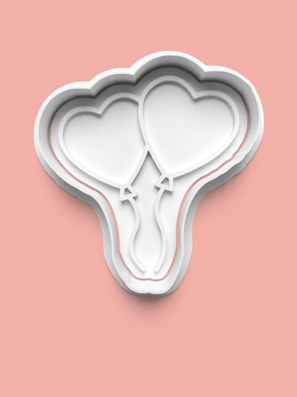 Aktastore Kalpli Balonlar Kurabiye Kalıbı Ve Şeker Hamuru Kalıbı - Image 1