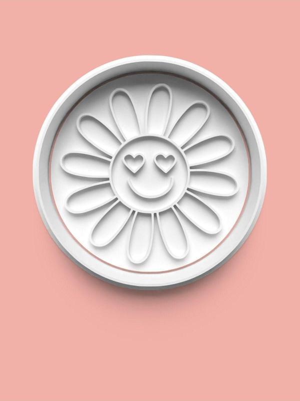 Aktastore Gülen Yüzlü Papatya Modeli Kurabiye Kalıbı Ve Şeker Hamuru Kalıbı - Image 1