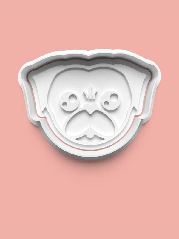 Aktastore Köpek Yüzü Kurabiye Kalıbı Ve Şeker Hamuru Kalıbı 0380-3 - Image 1