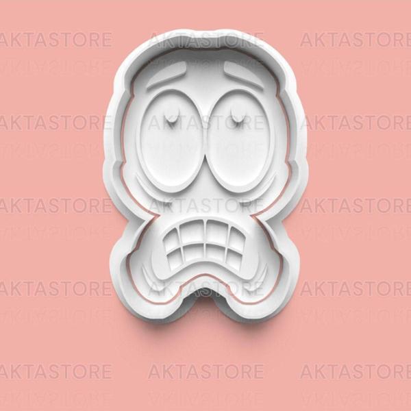 Aktastore Üzgün Surat Kurabiye Kalıbı Ve Şeker Hamuru Kalıbı - Image 1