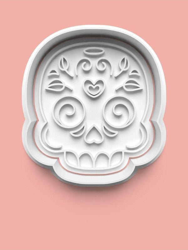 Aktastore İskelet Yüz Kurabiye Kalıbı Ve Şeker Hamuru Kalıbı - Image 1