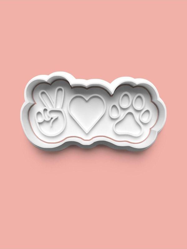 Aktastore Köpek Patisi Dostluk Teması Kurabiye Kalıbı Ve Şeker Hamuru Kalıbı - Image 1