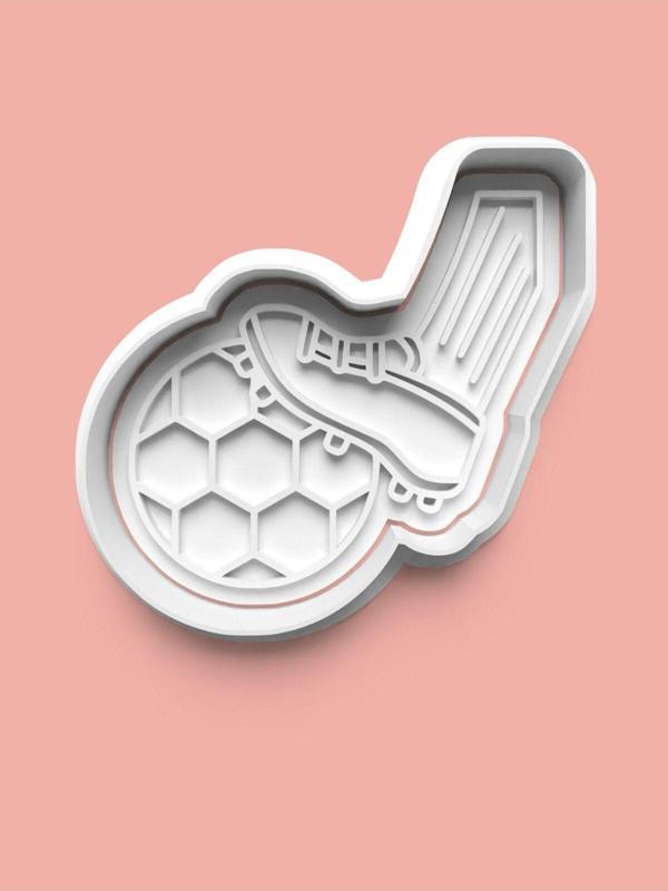 Aktastore Futbol Topu Ve Krampon Kurabiye Kalıbı Ve Şeker Hamuru Kalıbı - Image 1