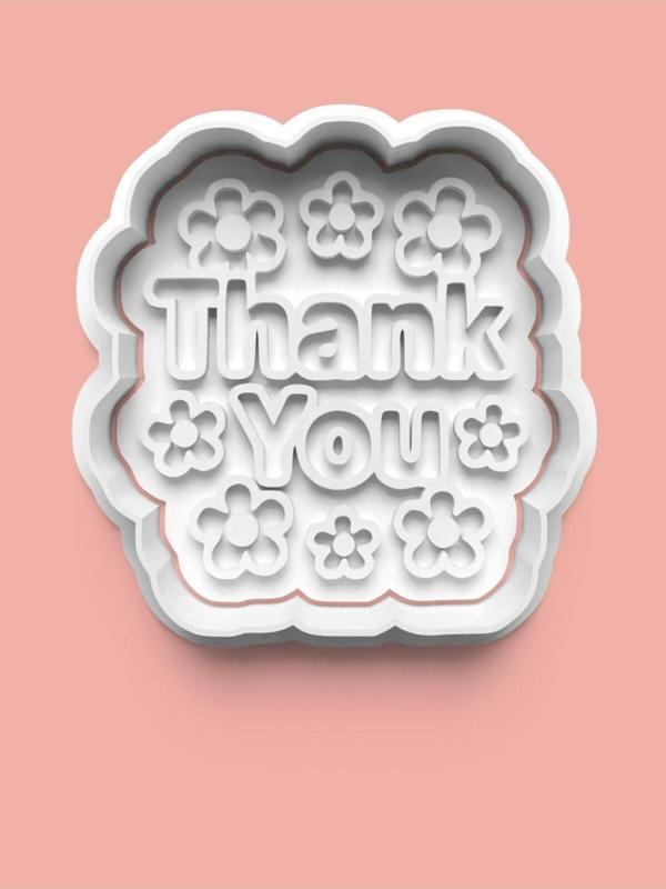 Aktastore Thank You Kurabiye Kalıbı Ve Şeker Hamuru Kalıbı - Image 1