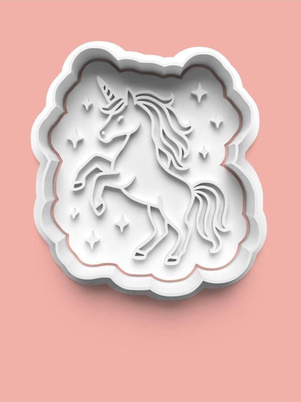 Aktastore Unicorns Tek Boynuzlu At Kurabiye Kalıbı Ve Şeker Hamuru Kalıbı - Image 1