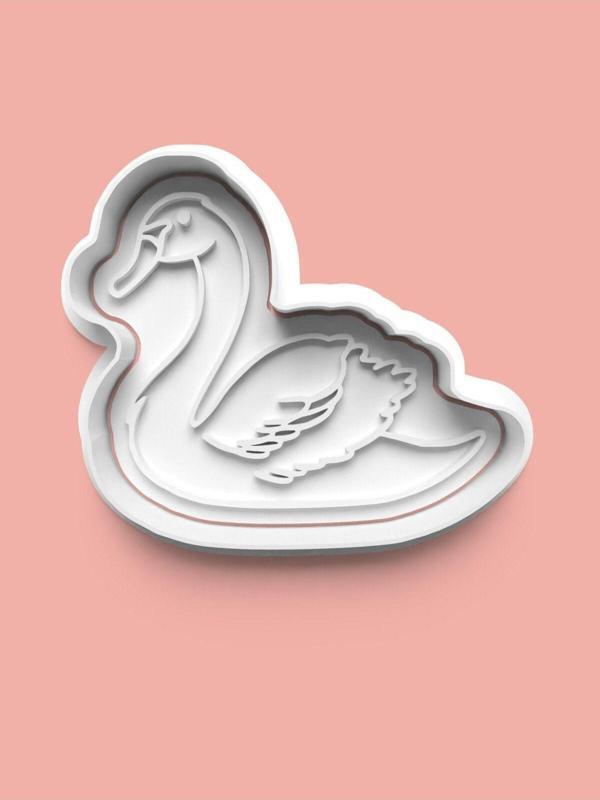 Aktastore Kuğu Figürü Kurabiye Kalıbı Ve Şeker Hamuru Kalıbı - Image 1