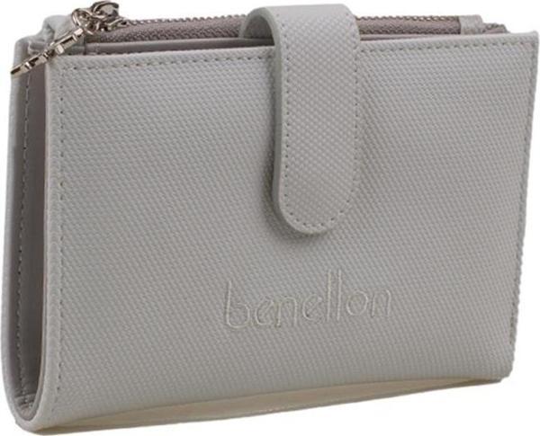 Benetton Beyaz Nano Orta Boy Kartlık Kadın Cüzdan BNT 1300 - Image 1