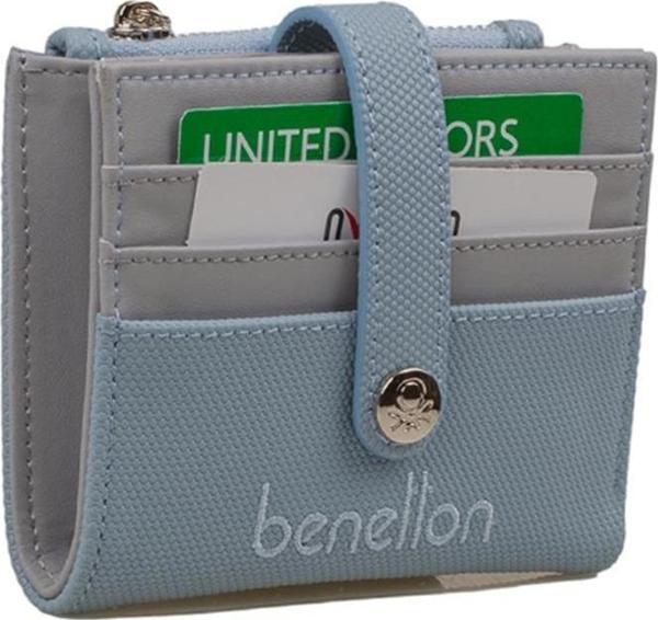 Benetton Mavi Kadın Nano Kartlık Cüzdan BNT 1308 - Image 1