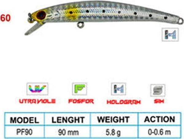 Wily LEGEND CL:60 90mm 5,8gr 0-0,6m Suni Balık   - Image 1