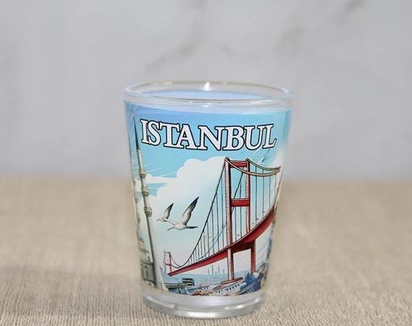 İstanbul Temalı Cam Shot Bardak Alk4357 - Image 1