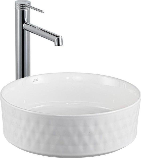 Lena Tezgahüstü Lavabo (Beyaz) E-W5001 - Image 1
