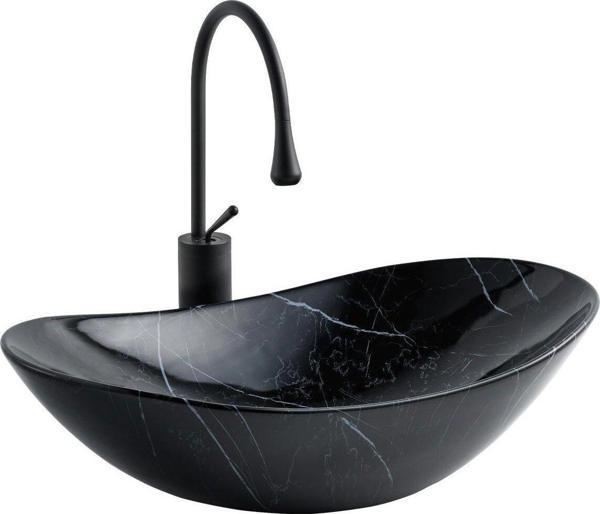Eva Banyo E-2113M5 Tezgah Üstü Porselen Lavabo E-2113M5 - Image 1