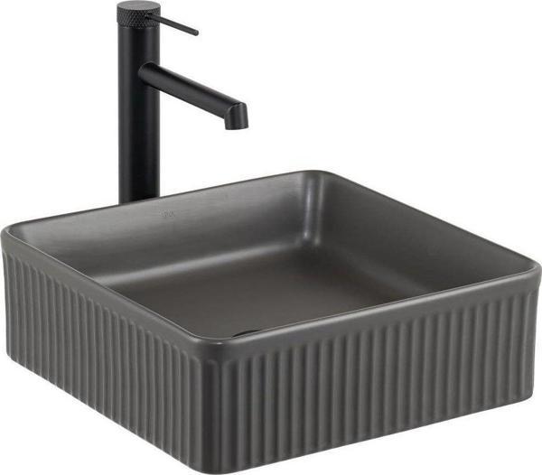 Lena Tezgahüstü Lavabo (Mat Füme) E-W1003Mf - Image 1