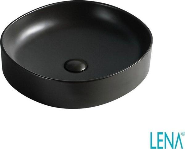 Lena Tezgahüstü Lavabo Ey-4711Ms Mat Siyah - Image 1