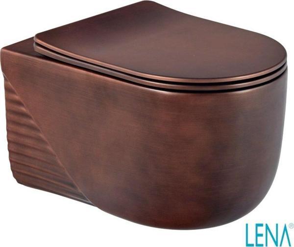 Lena Asma Klozet Kapak Dahil Et-H5110C Bordo - Image 1