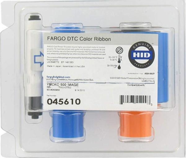 Fargo Dtc1500 Tam Panel YMCKO 500 Renkli Baskı Ribon - Image 1