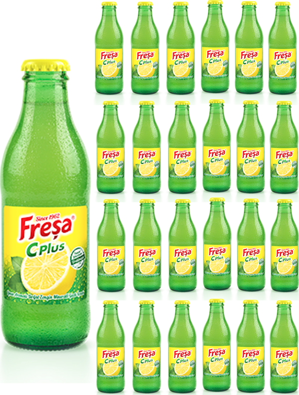 Freşa C Plus Limon Aromalı Doğal Zengin Mineralli Gazlı İçecek 200ml x 24 Adet - Image 1