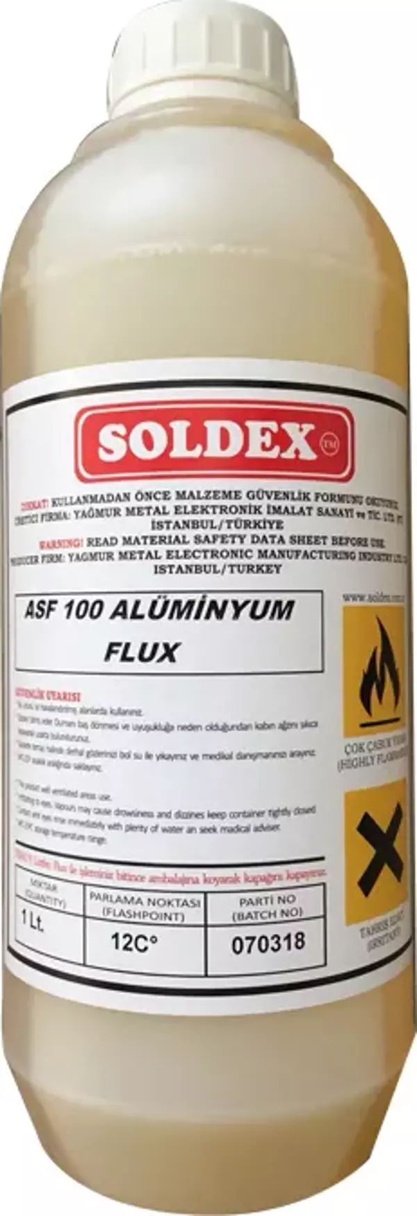 Soldex ASF-100 Alüminyum Flux Lehim Suyu - 1 Litre - Image 1