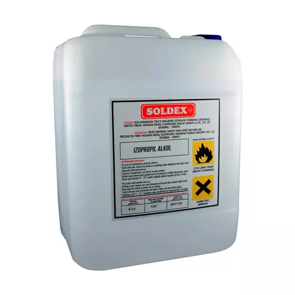 Soldex İzopropil Alkol 5 Lt - %99,9 Saf İPA - Image 1