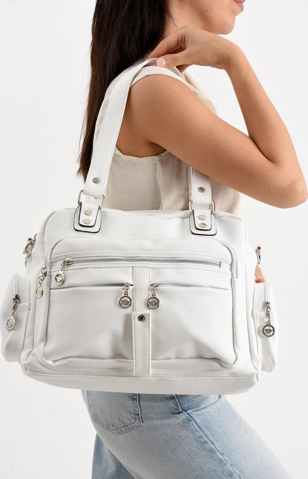 Geniş Hacimli Çok Bölmeli  Kadın Omuz Çanta Kadın Çapraz Çanta - Image 1