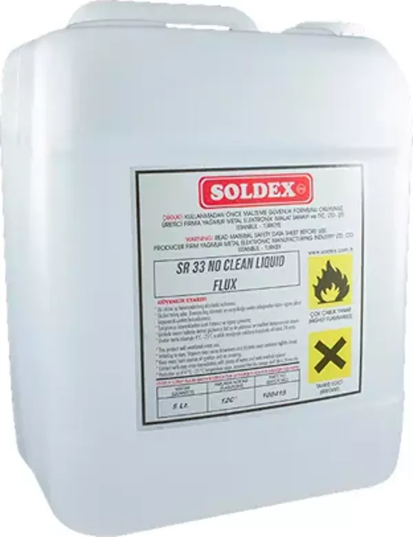 Soldex No Clean Flux 5 LT SR33 - Temizleme Gerektirmeyen Lehim Suları - Image 1