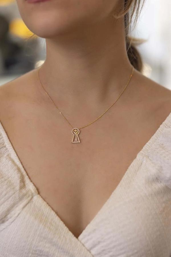 Yiğitbaşı Gold 14 Ayar Fancy Kolye - Image 1