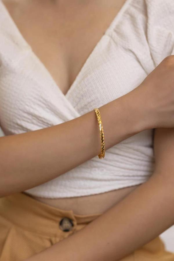 Yiğitbaşı Gold 22 Ayar 20 gr İşçiliksiz 3 Tel Adana Burma Bilezik - Image 1