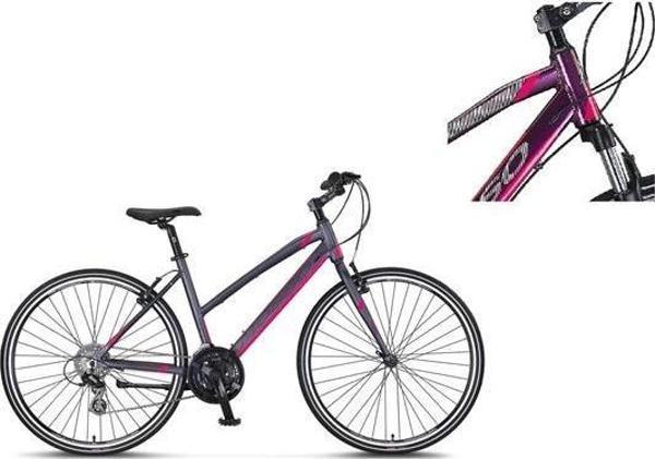MOSSO LEGARDA-2321-LDM-V KADIN ŞEHİR BİSİKLETİ 410H 28 JANT 21 VİTES MÜRDÜM PEMBE - Image 1