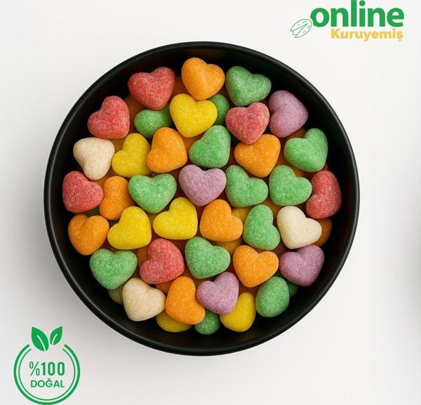 Online Kuruyemiş Jöle Lokum Kalpli 500 gr - Image 1