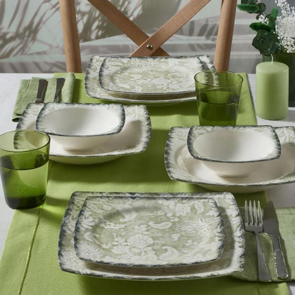 GÜRAL PORSELEN Caroline 24 Parça 6 Kişilik Yemek Takımı 2421 - Image 1
