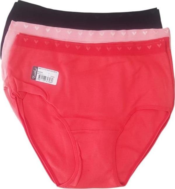 Tutku 0856 Kız Çocuk Mıss Gırl Bato-Slip-Külot - 12'li Kombin - Image 1