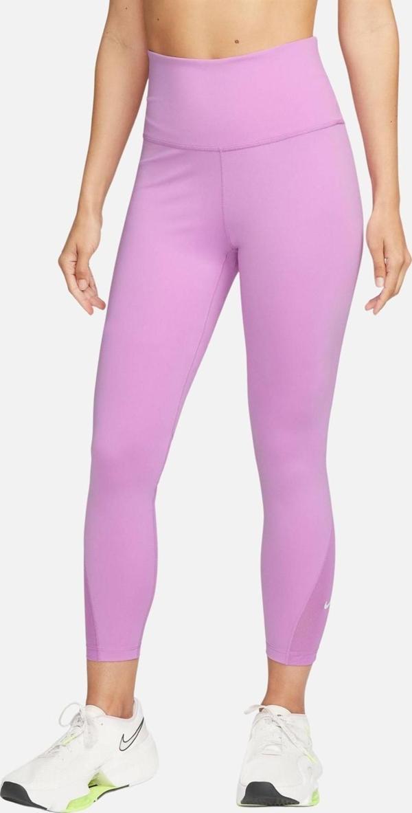 Nike One Dri Fit High Rise 7/8 Length Women's Tight Kadın 2 Cepli Antrenman Taytı Mor - Image 1