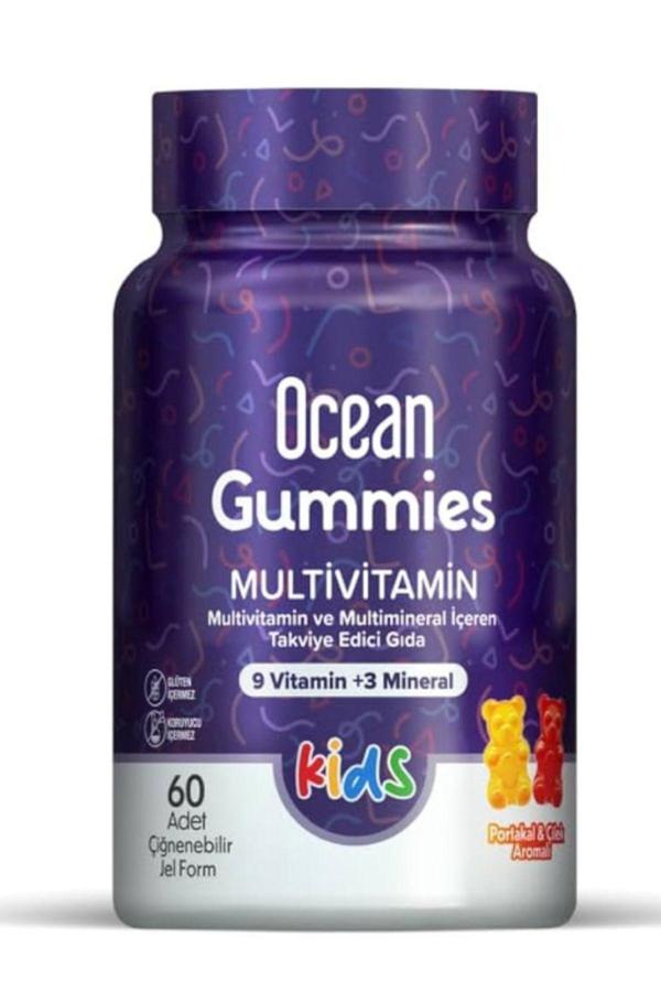 OCEAN SMART GUMMIES MULTİVİTAMİN 60 ADET ÇİĞNENEBİLİR JEL FORM - Image 1