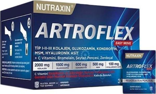 Artroflex Easy Move 30 Saşe Tip 1-2-3 Kolajen Glukozamin Kondroitin MSM İçeren Takviye Edici Gıda - Image 1