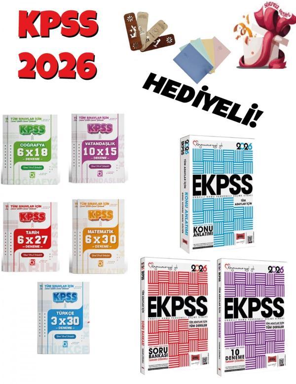 2026 EKPSS Konu + Soru + Deneme Seti 8 Kitap Bigelio ve Yargı Yayınları - Bi bigelio - Image 1