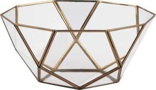 Altın Cam Kase (32 x 14 Cm) - Image 1