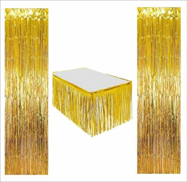 Gold Masa Eteği, 2 adet Gold Arka Fon - Image 1
