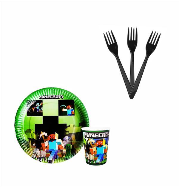 Minecraft Tabak, Bardak, Çatal - Image 1