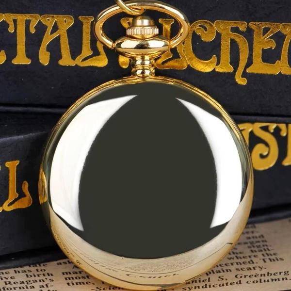 Lüx Gold Renk Köstekli Cep Saati Kadın Kolye - Image 1