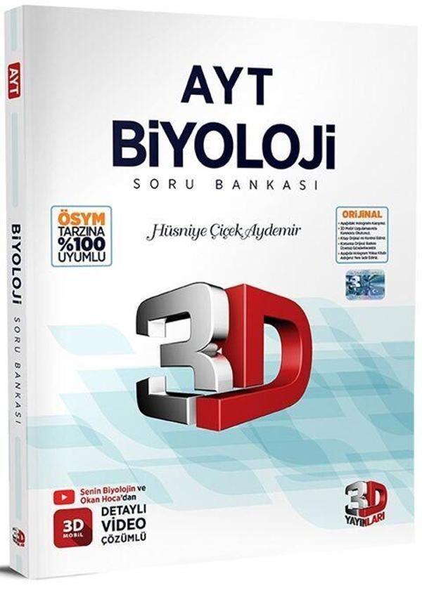 3D Yayınları AYT Biyoloji Soru Bankası - 3D Yayınları - Image 1
