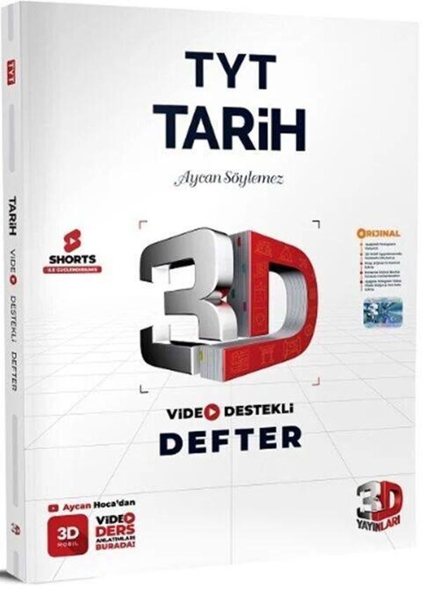 3D Yayınları TYT Tarih Video Destekli Defter - 3D Yayınları - Image 1