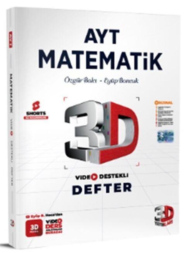 3D Yayınları AYT Matematik Video Destekli Defter - 3D Yayınları - Image 1