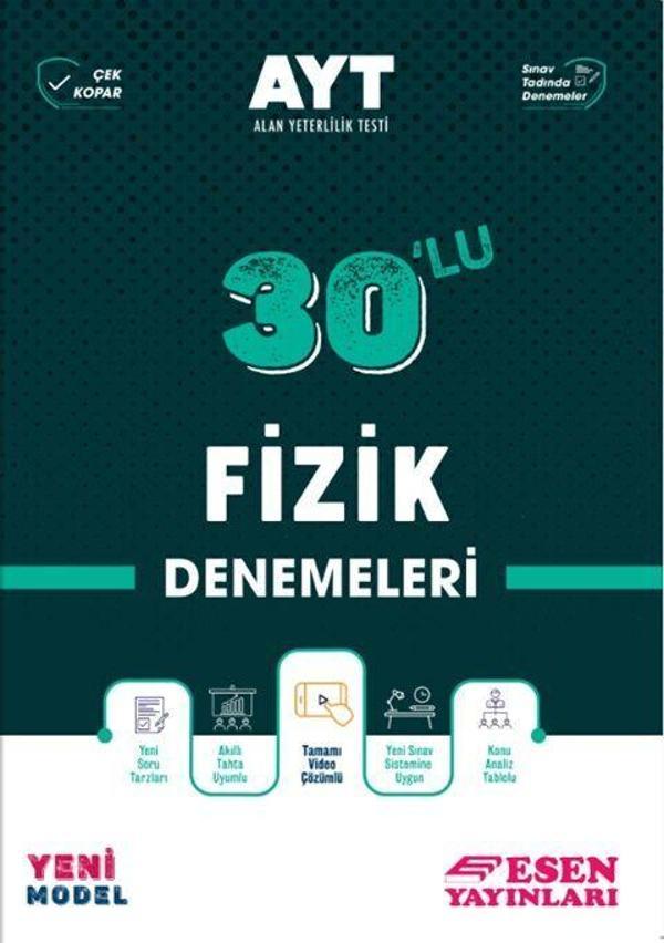 Esen Yayınları AYT Fizik 30 lu Deneme - Esen Yayınları - Image 1