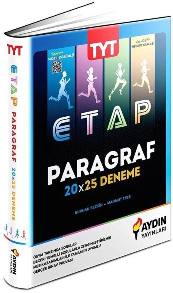 Aydın Yayınları TYT Paragraf ETAP 20 x 25 Deneme - Aydın Yayınları - Image 1