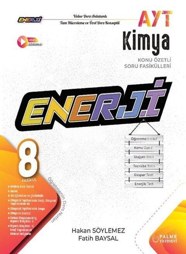 Palme Yayınları AYT Enerji Kimya Konu Özetli Soru Fasikülleri - Palme Yayınları - Image 1